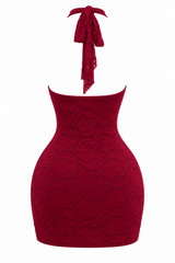 Vestido Amelie Lace Red