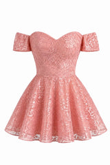 Vestido Rosé Lace Princess