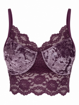 Bralette Velvet Lilac