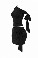 Set de Mini Falda Negro
