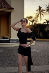Set de Mini Falda Negro