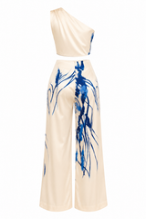Set de Pantalon Print Floral Azul