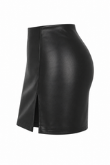Falda Mini Leather Chic