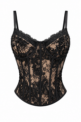 Corset Noir Lace Black