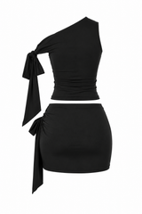 Set de Mini Falda Negro
