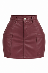 Falda Burgundy Affair