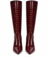 Botas Croco Burgundy