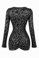 Midnigth Zebra Dress