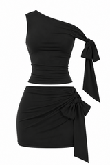Set de Mini Falda Negro