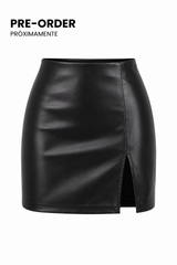 Falda Mini Leather Chic