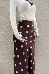 Falda Midi Polka Dots Cafe