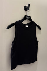 Crop Top Basic Negro
