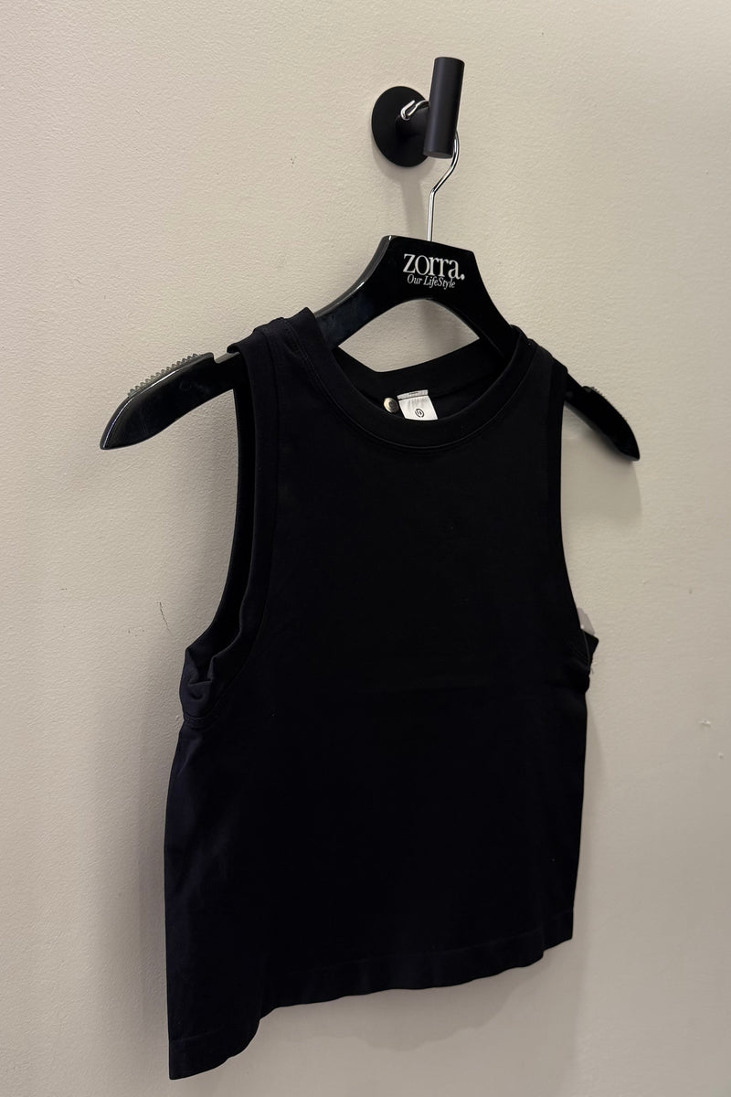 Crop Top Basic Negro