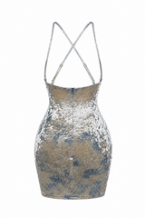 Vestido Celeste Velvet