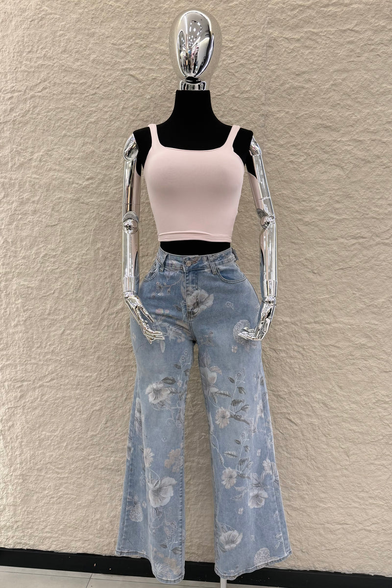 Crop Top de Tirantes Rosa