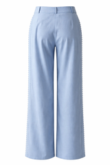 Pantalon Detalle Crochet Azul