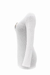 Vestido Corto Crochet Blanco