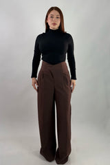 Blusa Manga Larga Tela Punto Negra