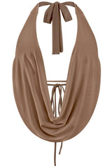 Croprop Halter Escote en Esoalda Cafe
