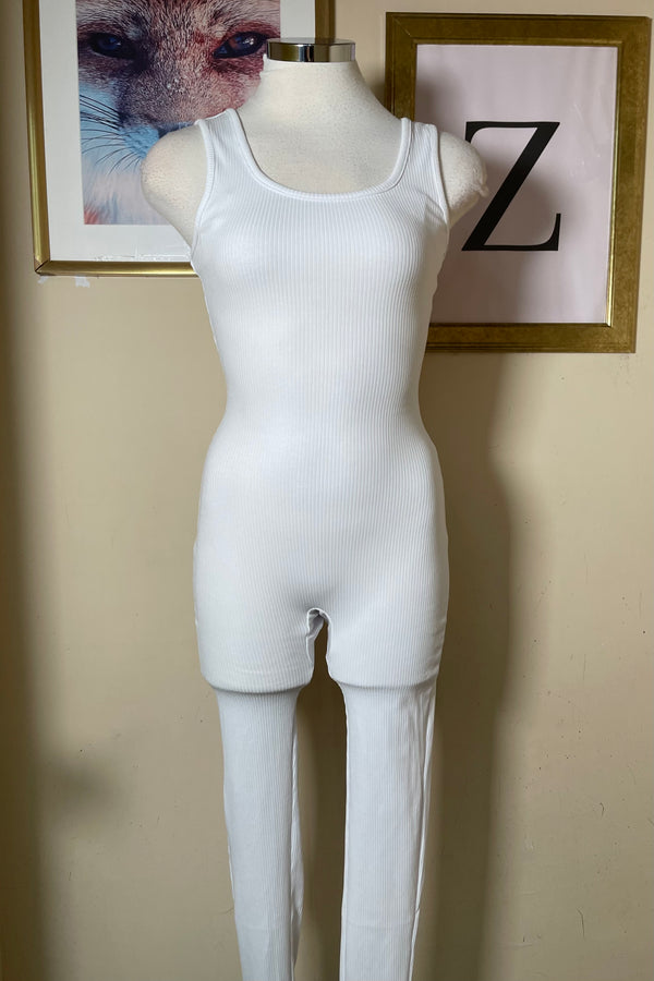 Romper De Pantalon Básico Blanco