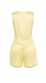 Set Satin y Lace Amarillo