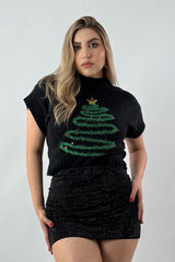 Sweater Christmas Tree Negra
