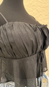 Blusa de Tirantes Suelta Negra