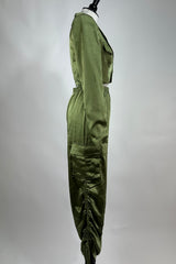 Set Cargo Verde Militar Satinado