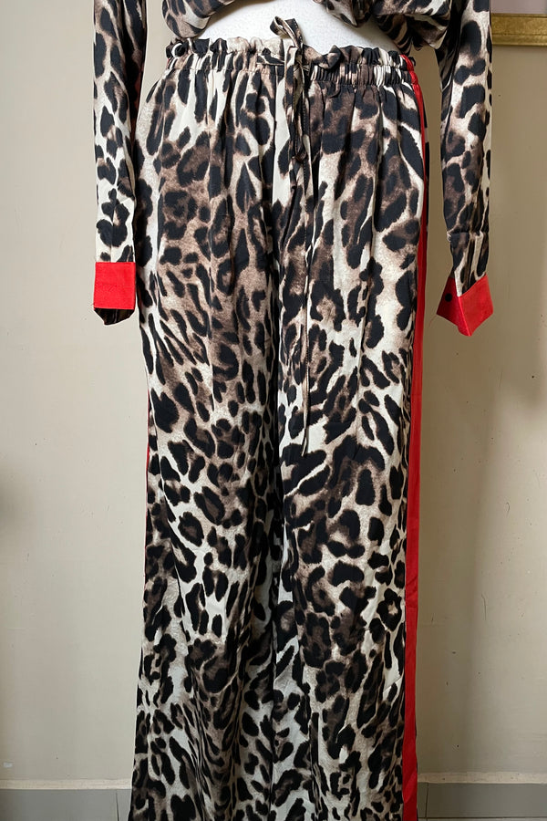 Pantalon Animal print Franja Roja