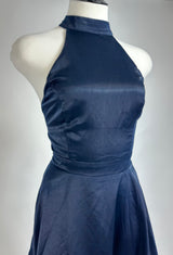 Vestido Satin Azul