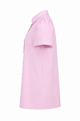 Vestido Camisa Rosa