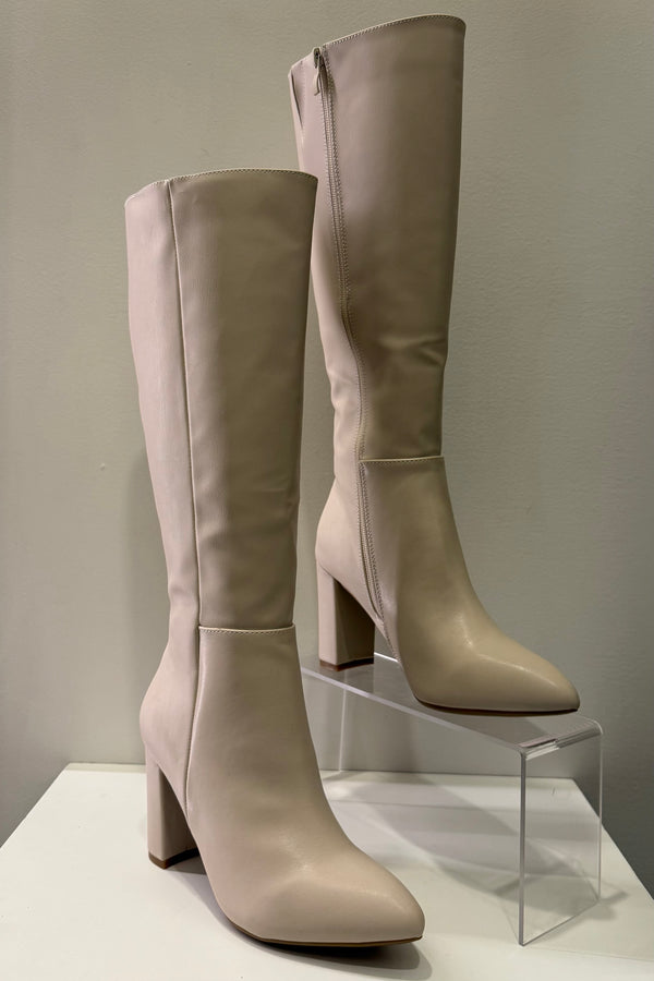 Botas Lisas Beige