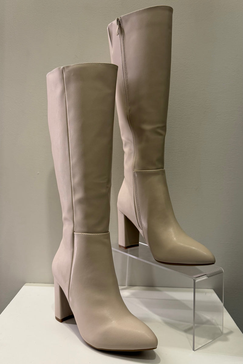 Botas Lisas Beige