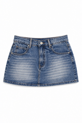Falda Denim Bow