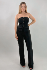 Set Top y Pantalon Negro