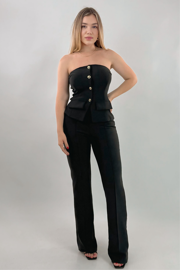 Set Top y Pantalon Negro