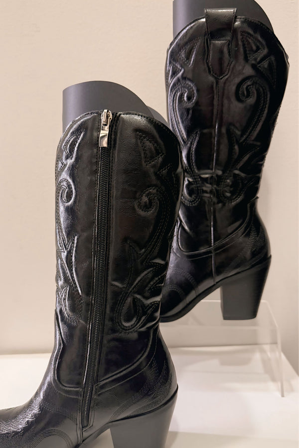 Bota Cowboy Negra
