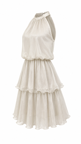 Vestido Halter de Olanes Beige