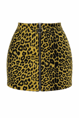 Falda con Cierre Print Verde