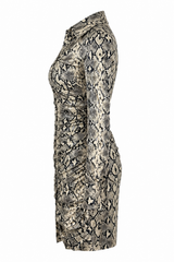 Vestido De Print Snake
