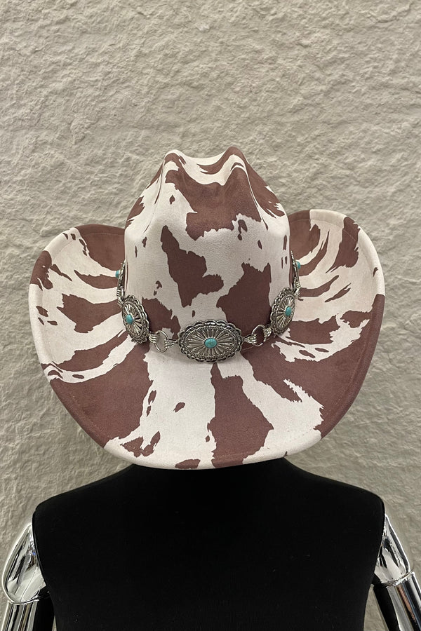 Sombrero Print Cow