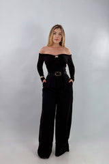 Pantalon Acampanado Negro
