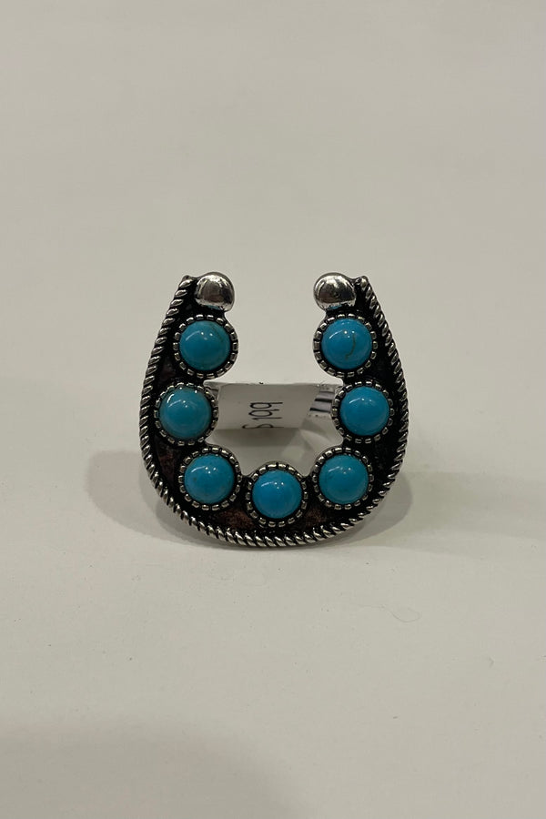 Anillo Horseshoe Turquoise