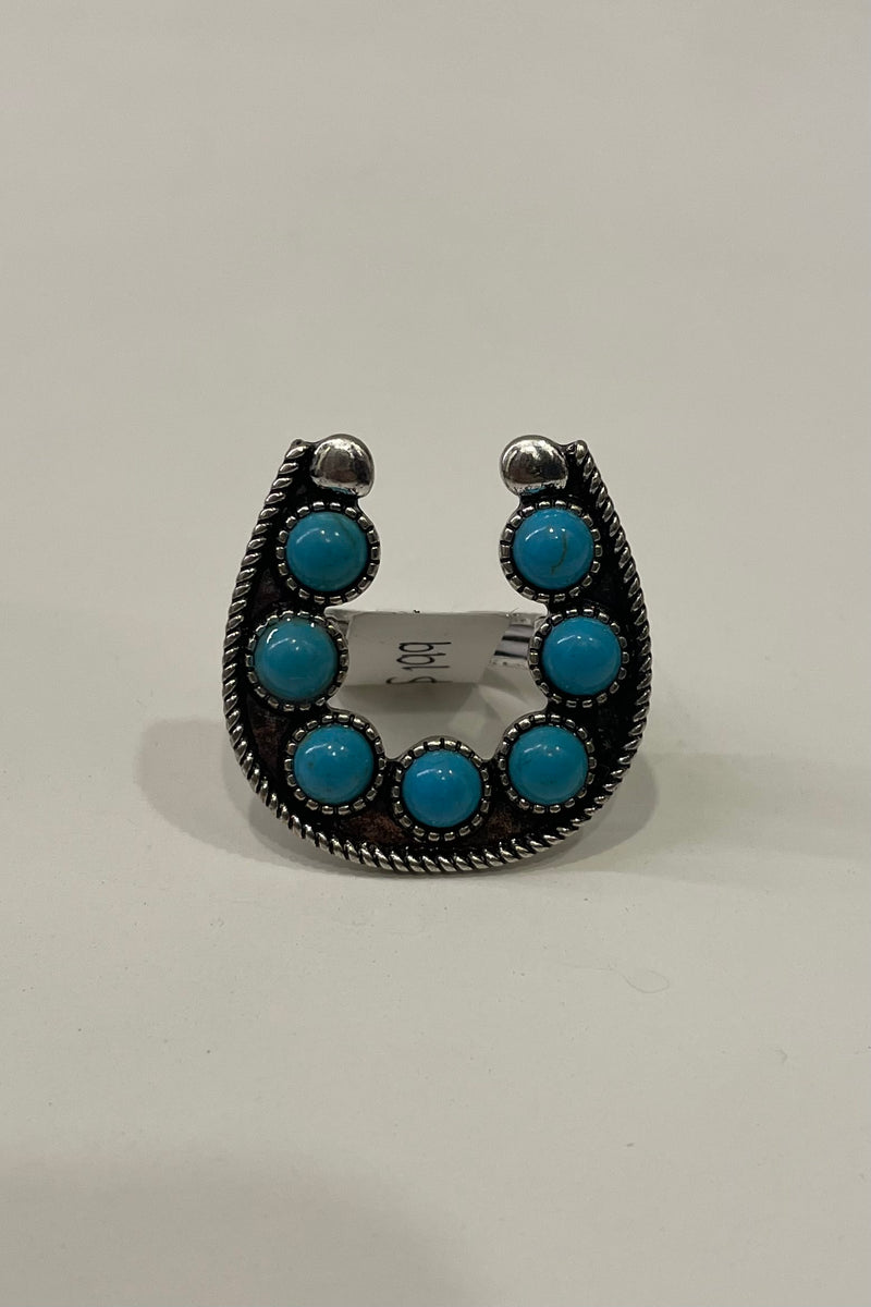 Anillo Horseshoe Turquoise