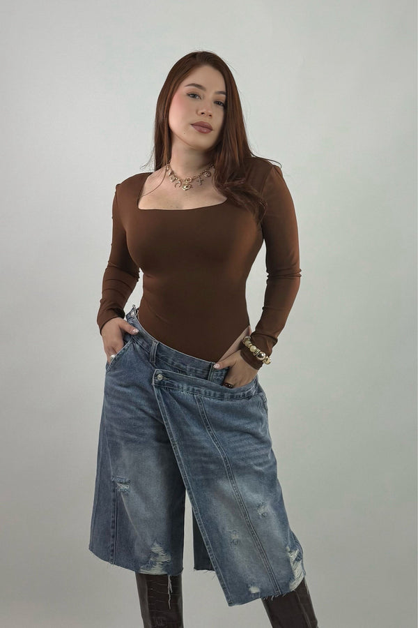 Pantiblusa Manga Larga Chocolate