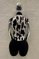 Blusa Halter Cow