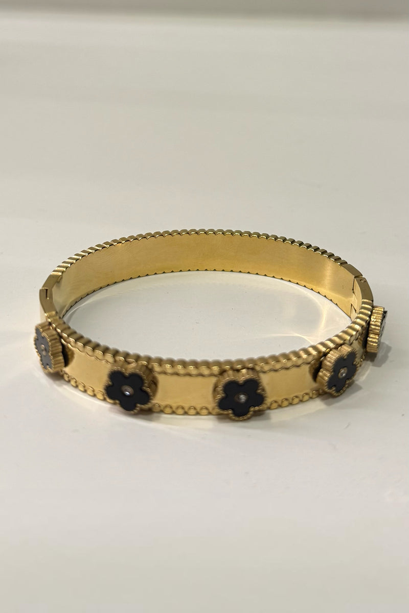 Pulsera Dupe Van Cleef Negro