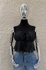 Blusa de Tirantes Suelta Negra