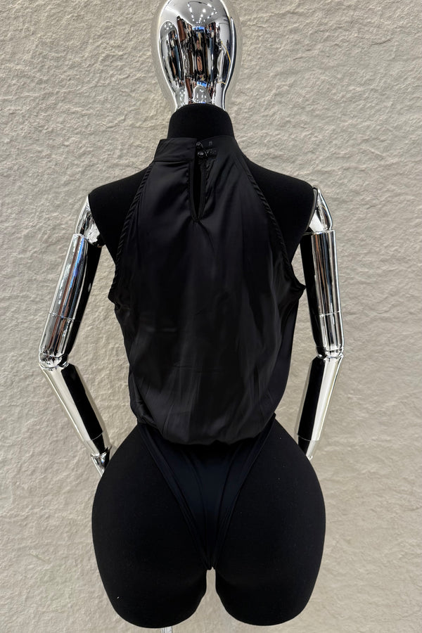 Pantiblusa Satinada Olgada Negro