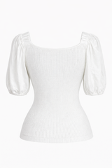 Blusa Manga Abullonada